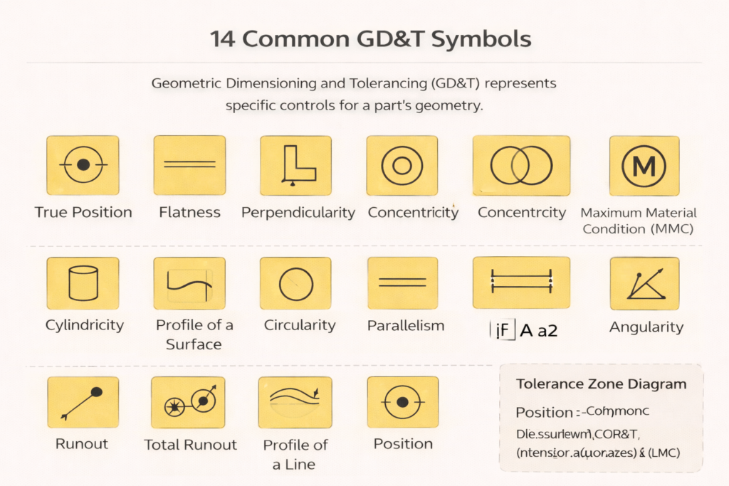 14 GD&T Symbols | ASME Y14.5 | Simutecra