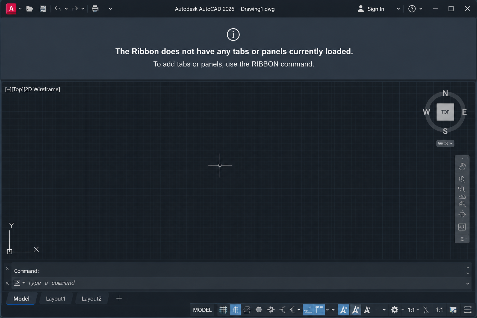 Why Is My AutoCAD Ribbon Empty? (All Fixes 2026)