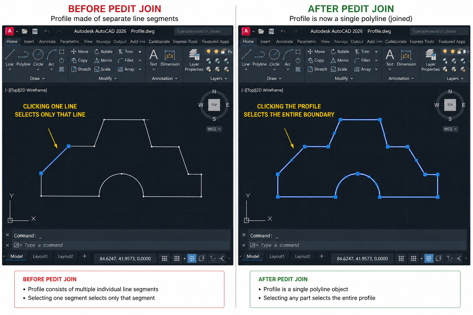 How to Make a 3D Solid from Profile Outlines in AutoCAD